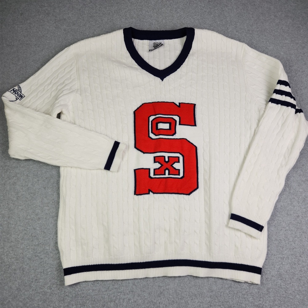 Chicago White Sox Sweater Mens XL White Sportswear Unlimited MLB Baseball Sports